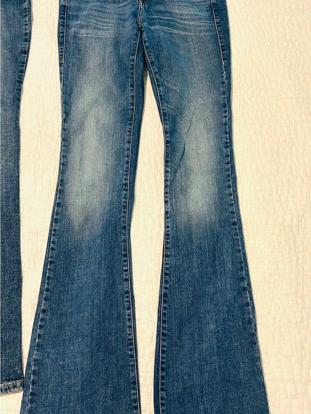 Diesel Blue Flared Wide-Leg Jeans sz26